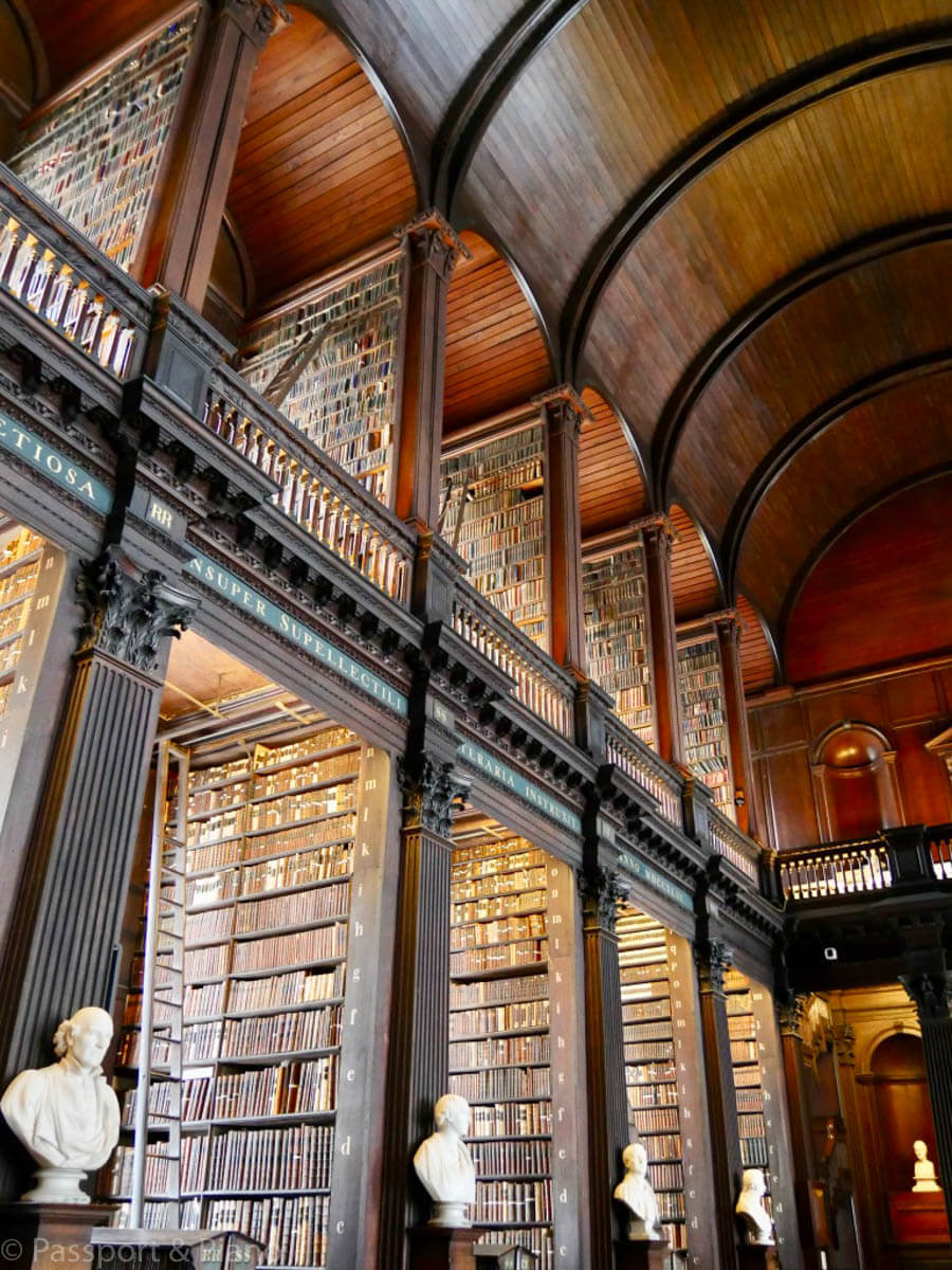 Image of the inside of Trinity College Library Dublin