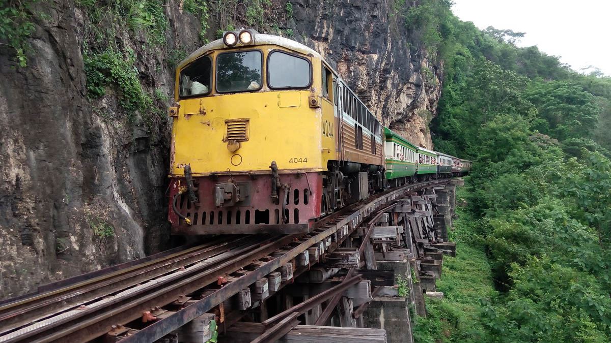 An image of the Kanchanaburi Death Railway Train