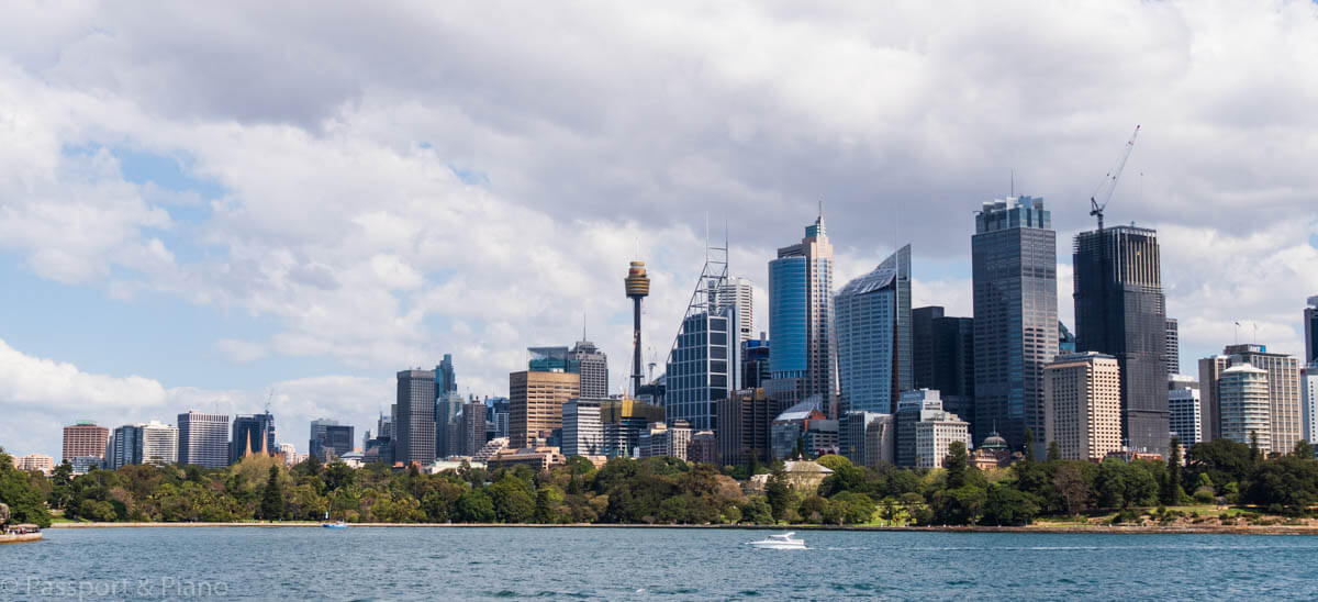 Image of the great view you get of Sydney's skyline from the ferry.