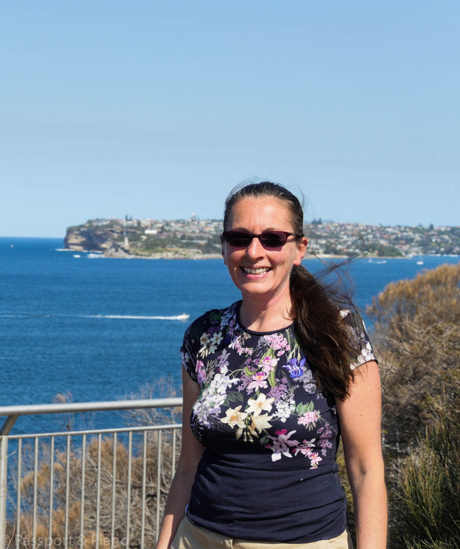 An image of me (Fiona) at Dobroyd Head lookout.