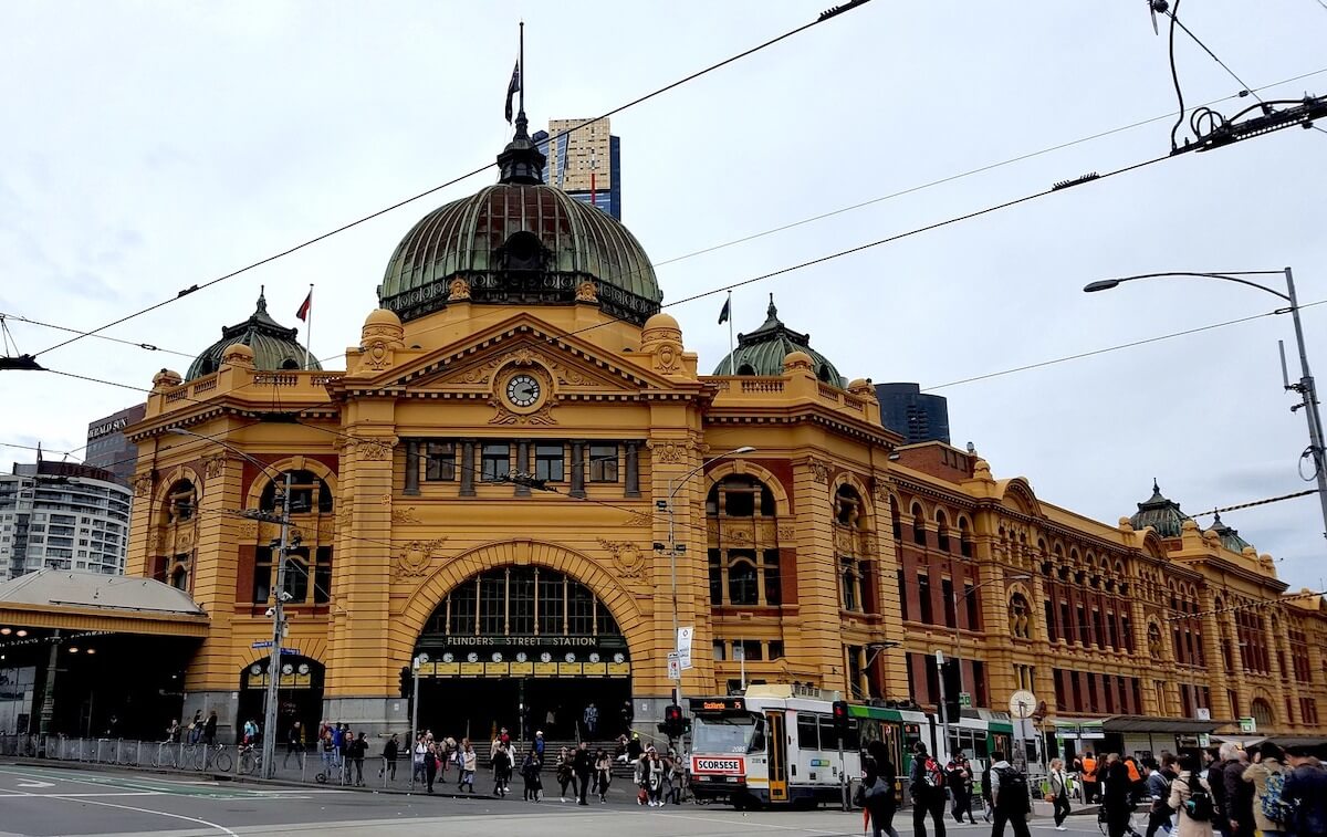 An image of Flinders street Station one of the Iconic landmarks in Melbourne