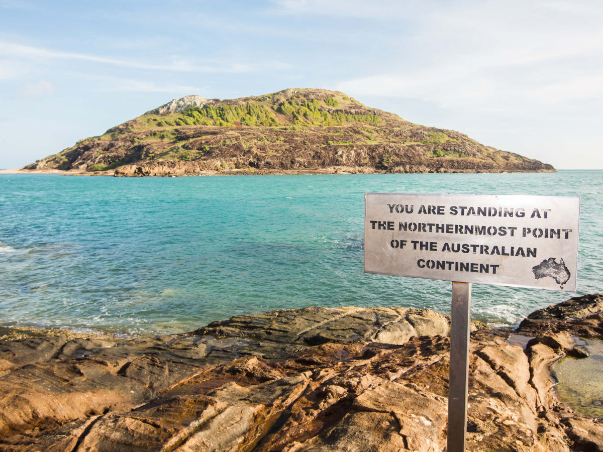 An image of the tip of Cape York Peninsular, Queensland natural landmarks