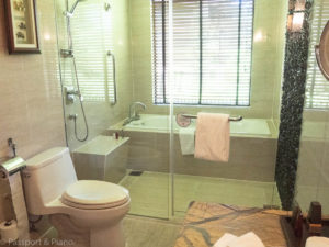 An image of the bathroom at the Miri Marriot Resort and Spa