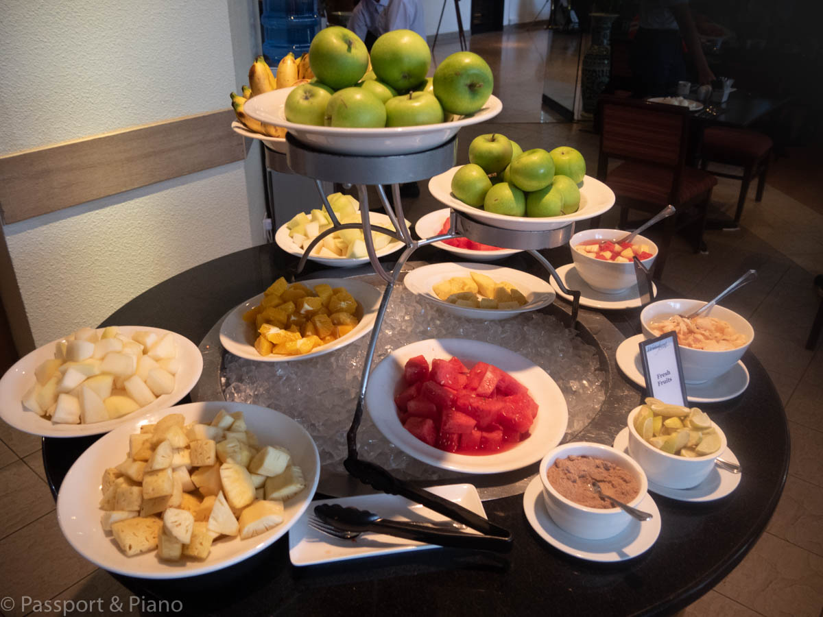 An image of the fruit available if you prefer a healthy breakfast at the Hilton Kuching