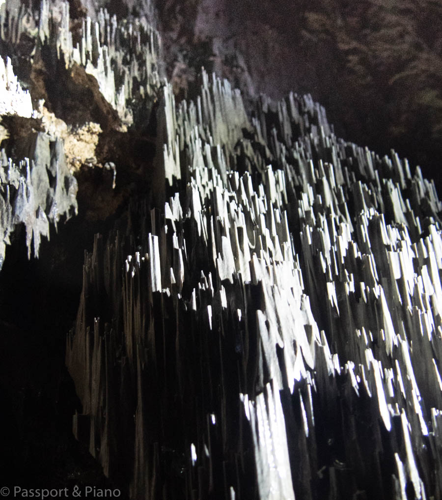 An image of the grey pinnacles inside Mulu Caves