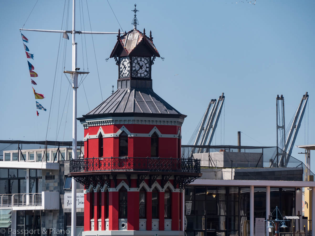 An image of the clock tower waterfront cape town