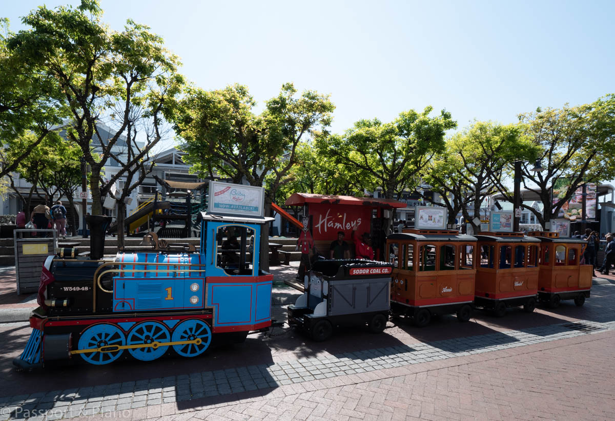 An image of Hamleys train at Cape Town Waterfront