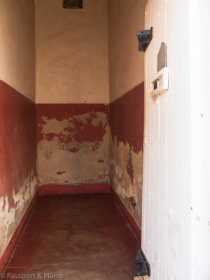 An image of an isolation cell at Constitution Hill