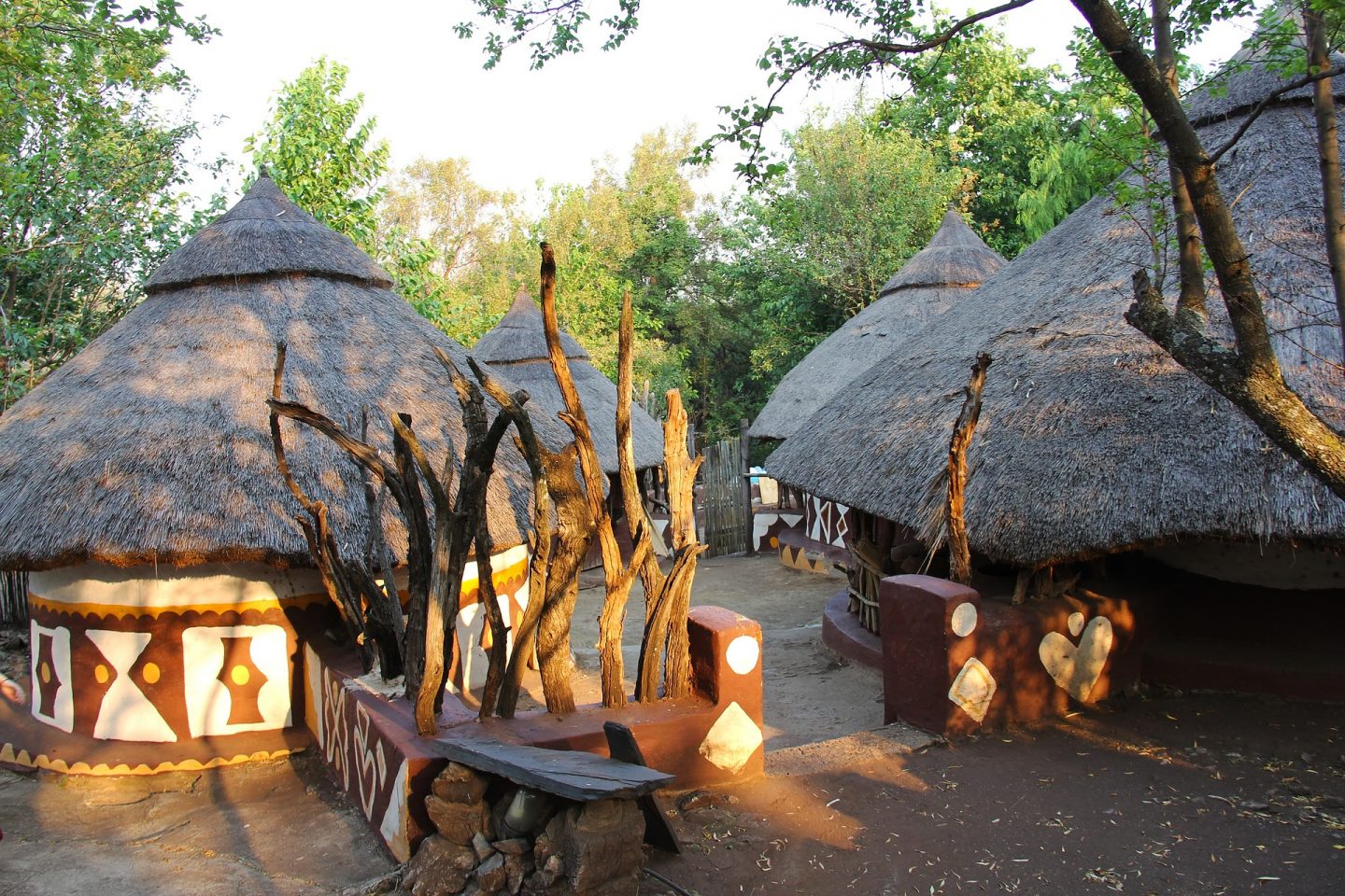 An image of traditional homes on a day trip from Johannesburg