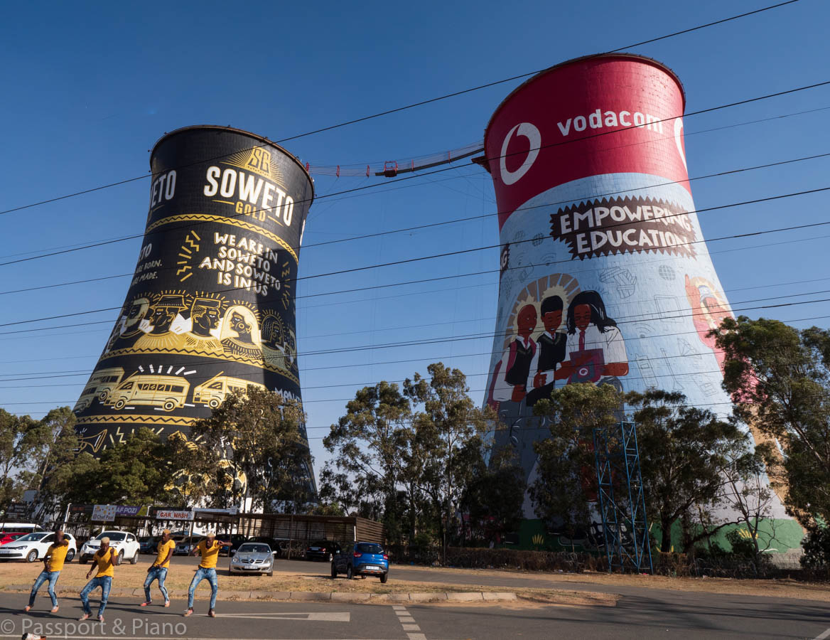 An image of the two Soweto towers
