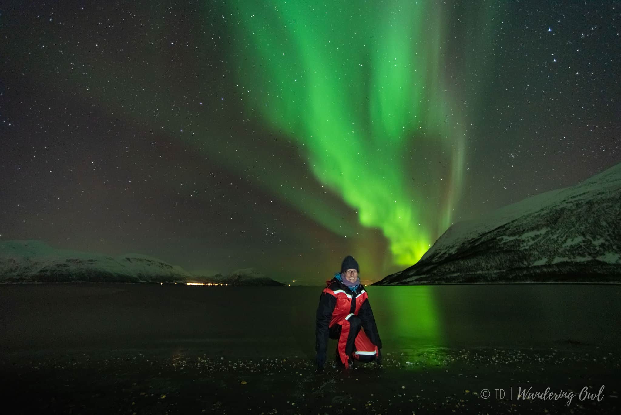 Aurora Borealis and the Moon | Norway Arctic Circle Night Sky | Northern  Lights | Wanderlust Gift | Photography Print