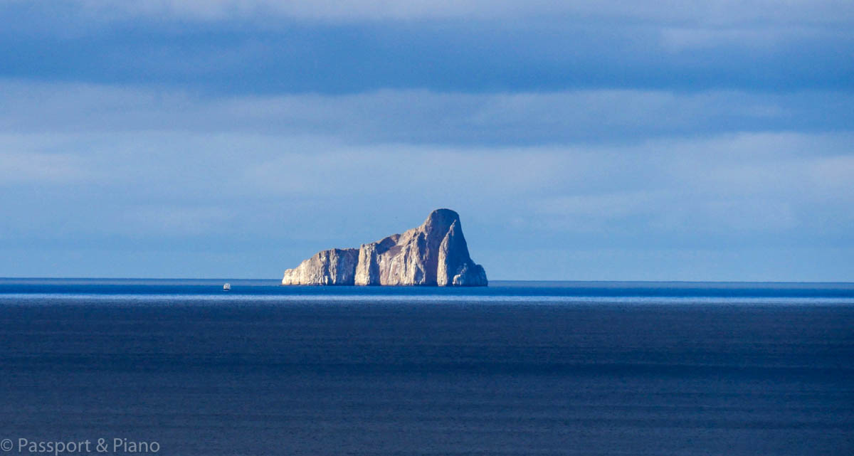 an image of Kicker Rock one of the best places for scuba diving Galapagos