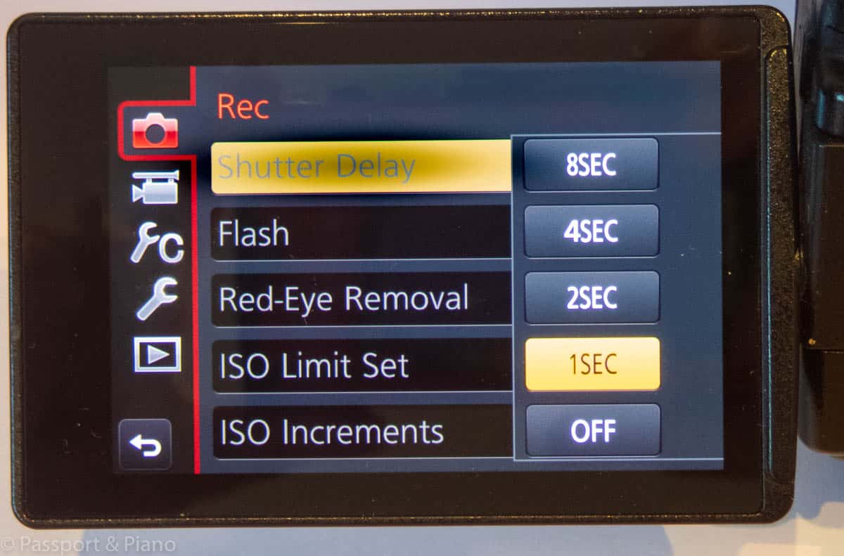 An image of the shutter delay setting for aurora photography tips